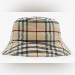 Burberry Plaid Bucket Hat; reversible!